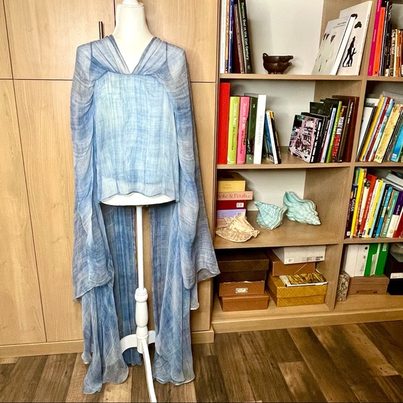 Mes Demoiselles silk chiffon flowy tank top - Picture 3 of 10